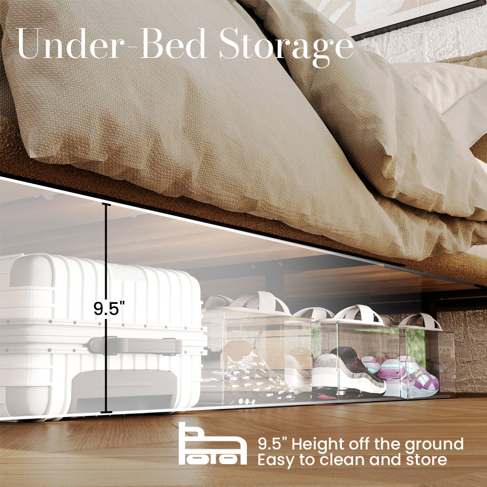 White Khaki Linen Beds