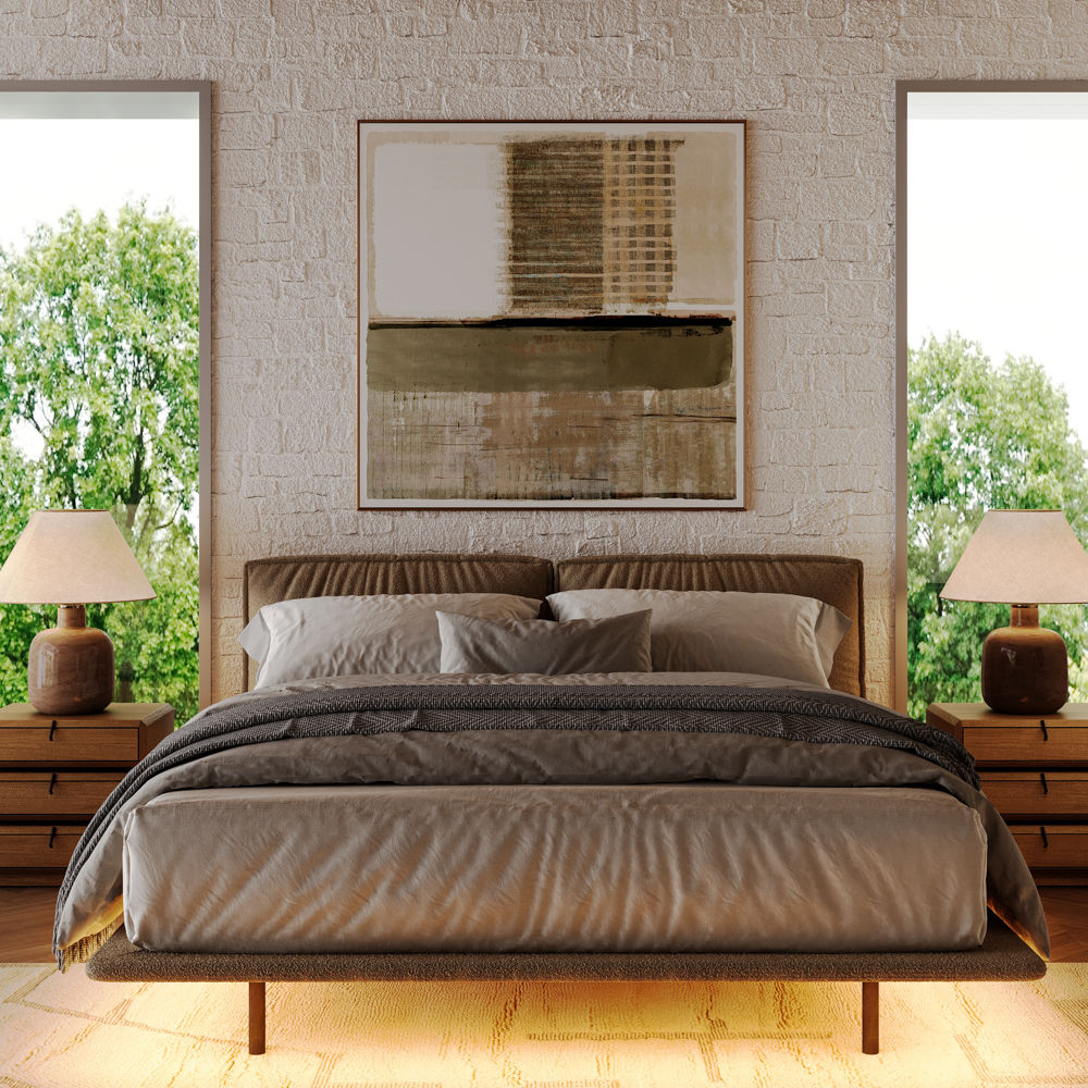 Polyester Khaki Linen Beds