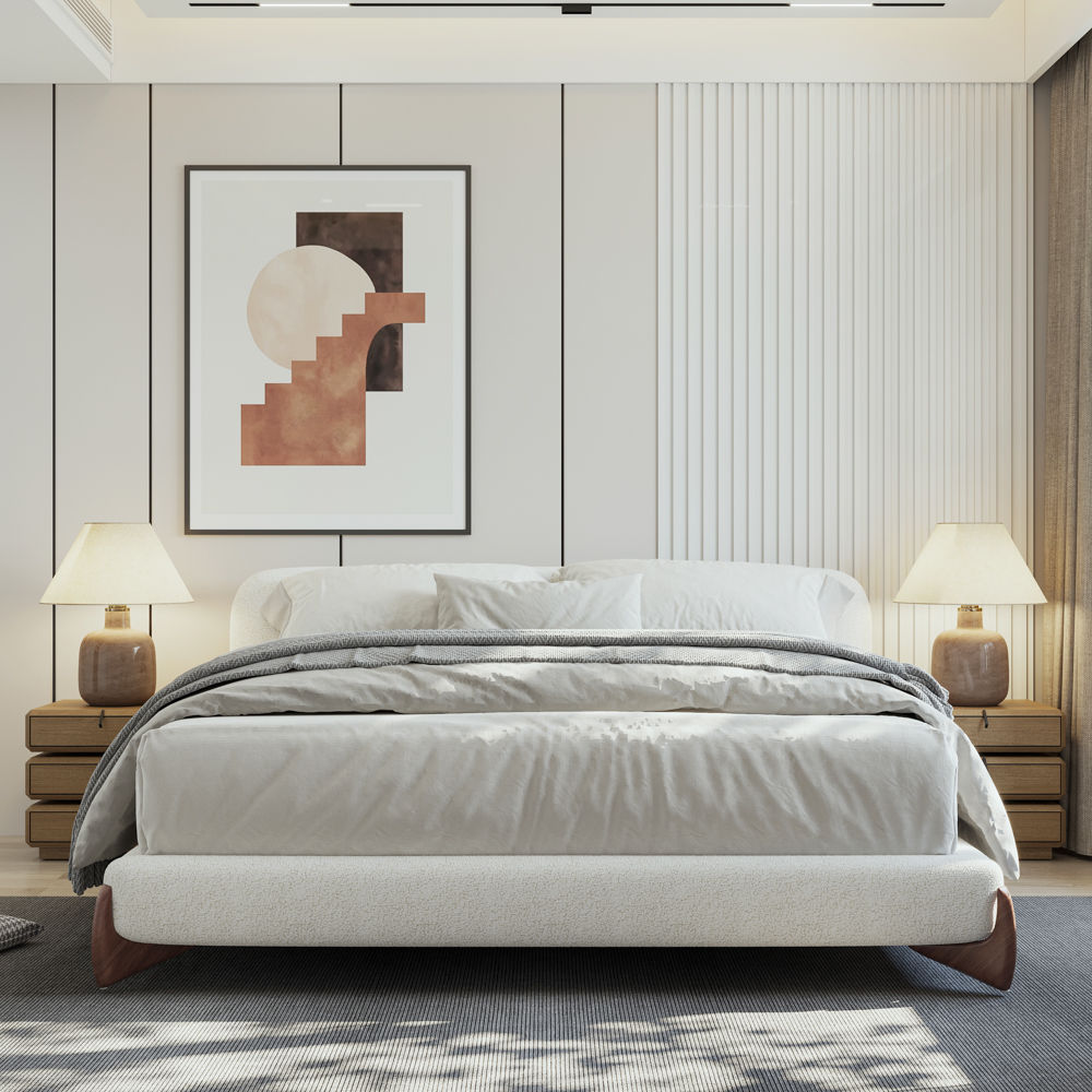 Bouclé Beige Boucle Beds
