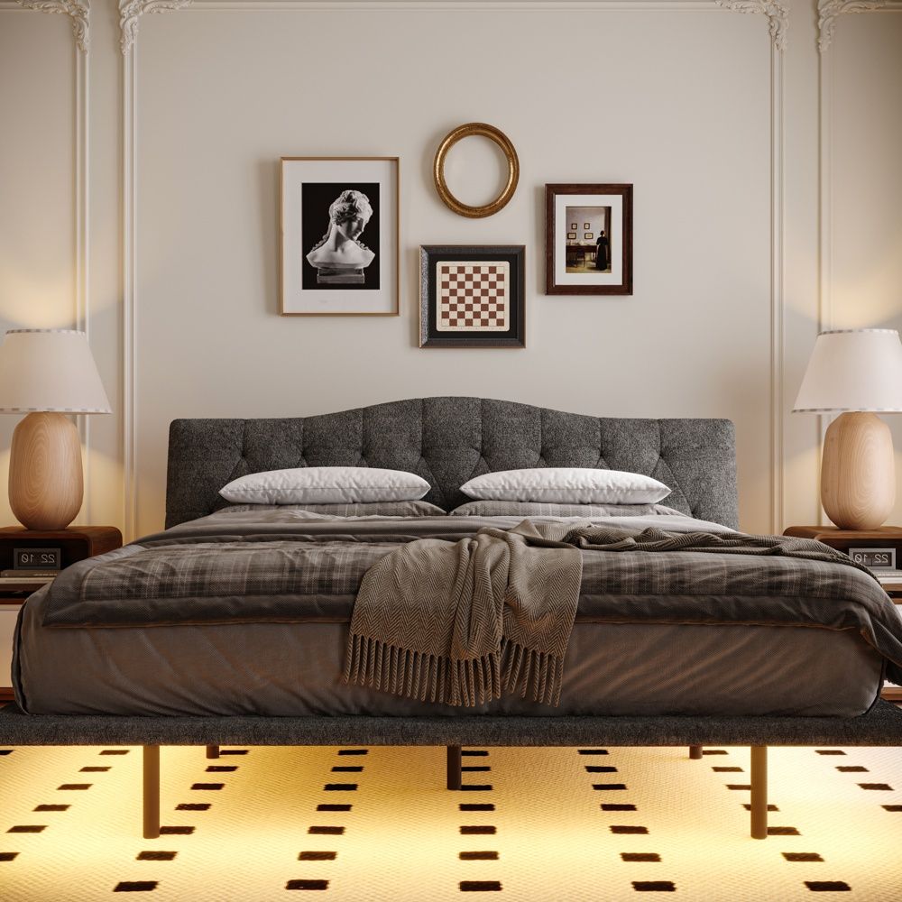 Chenille Gray Chenille Beds