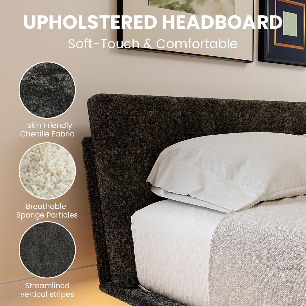 Chenille Gray Chenille Beds