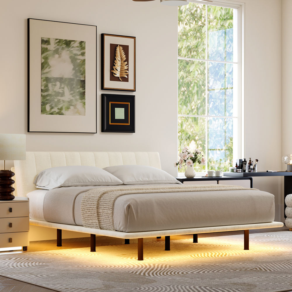 Chenille White Chenille Beds