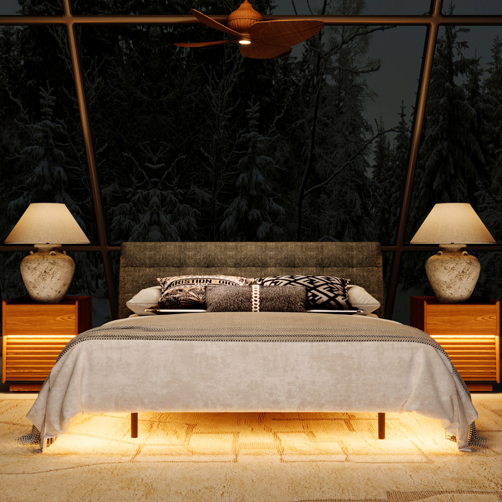 Gray Gray Chenille Beds