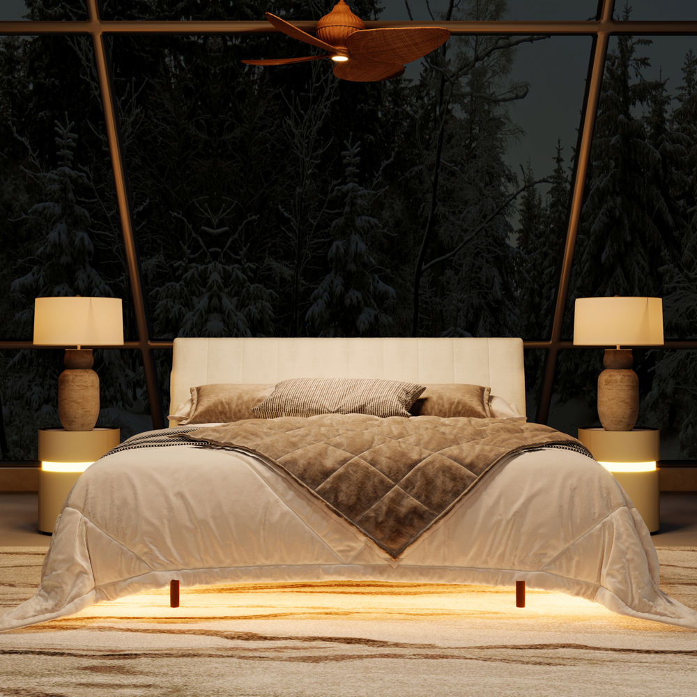 Chenille White Chenille Beds