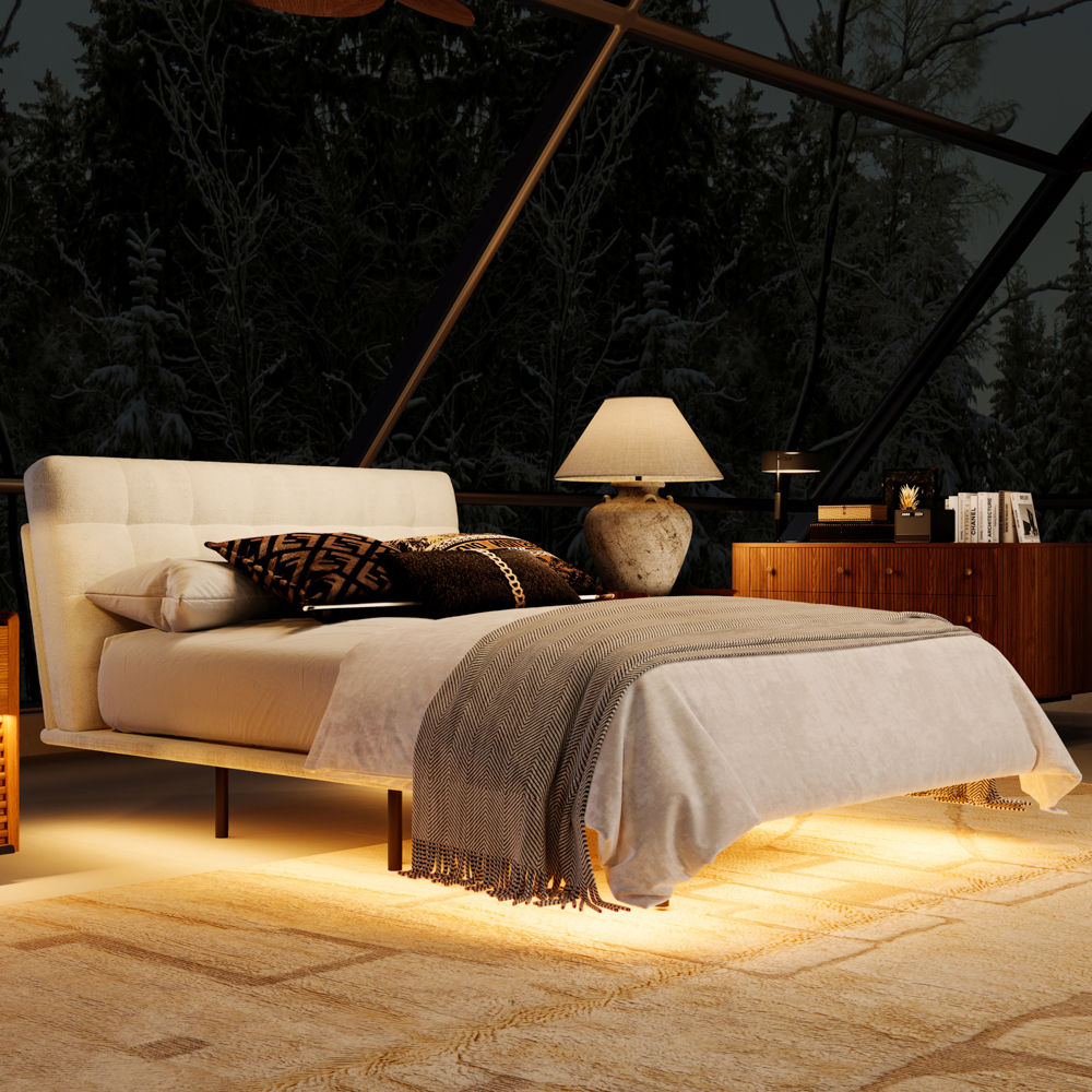 Chenille White Chenille Beds