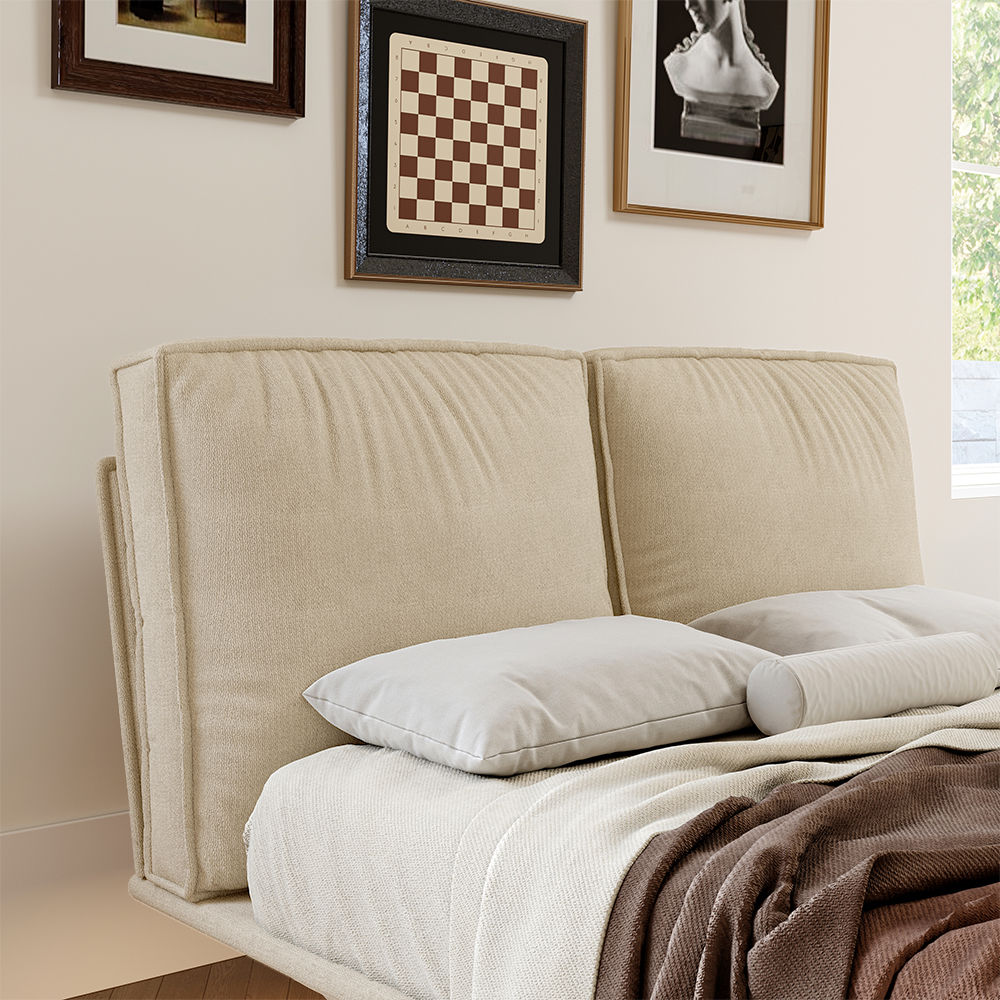 LumiFlex Beige Linen Beds