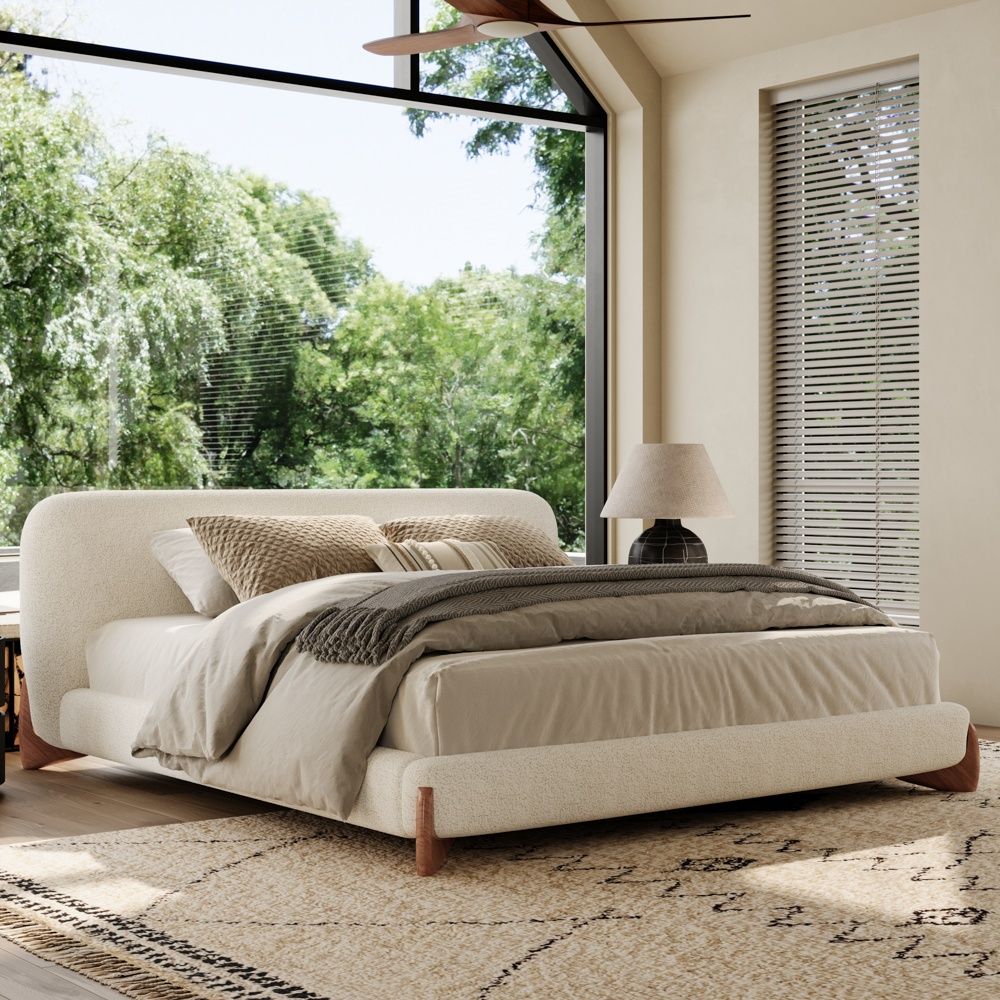 Bouclé Beige Boucle Beds