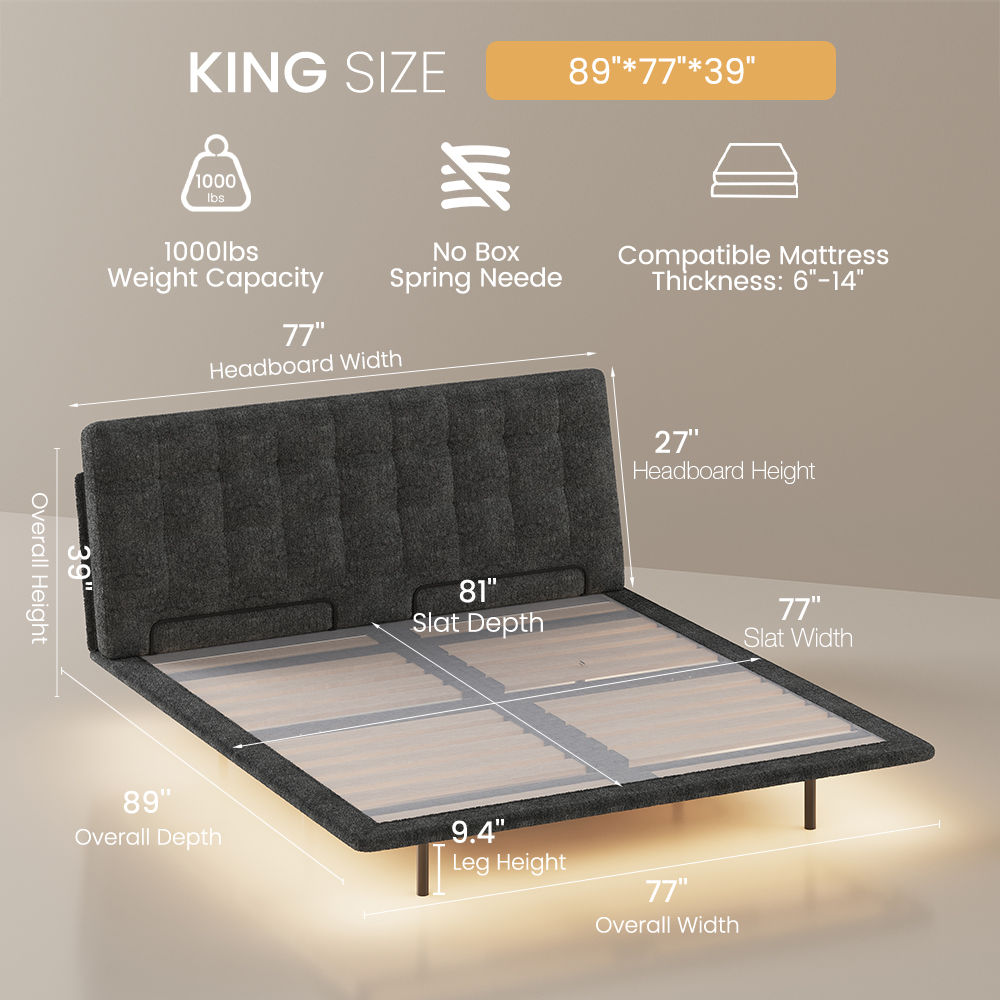 Gray Gray Chenille Beds