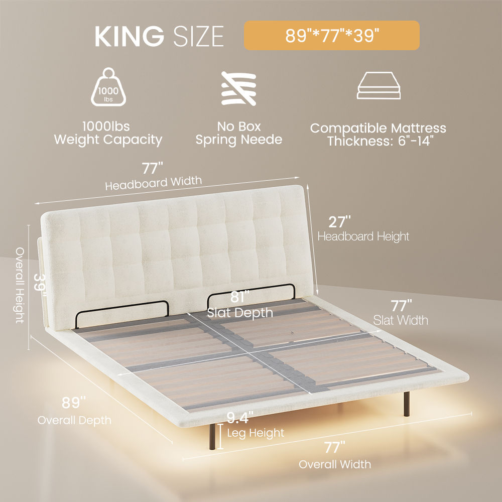 Gray White Chenille Beds