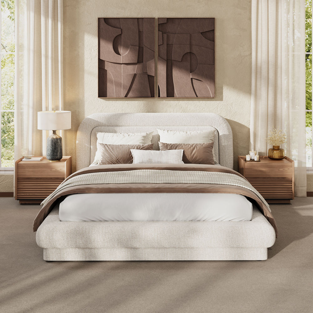 Chenille Beige Chenille Beds