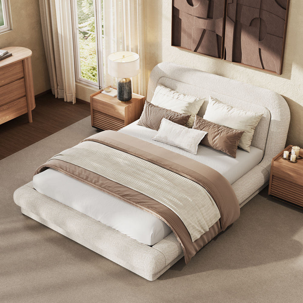 Chenille Beige Chenille Beds