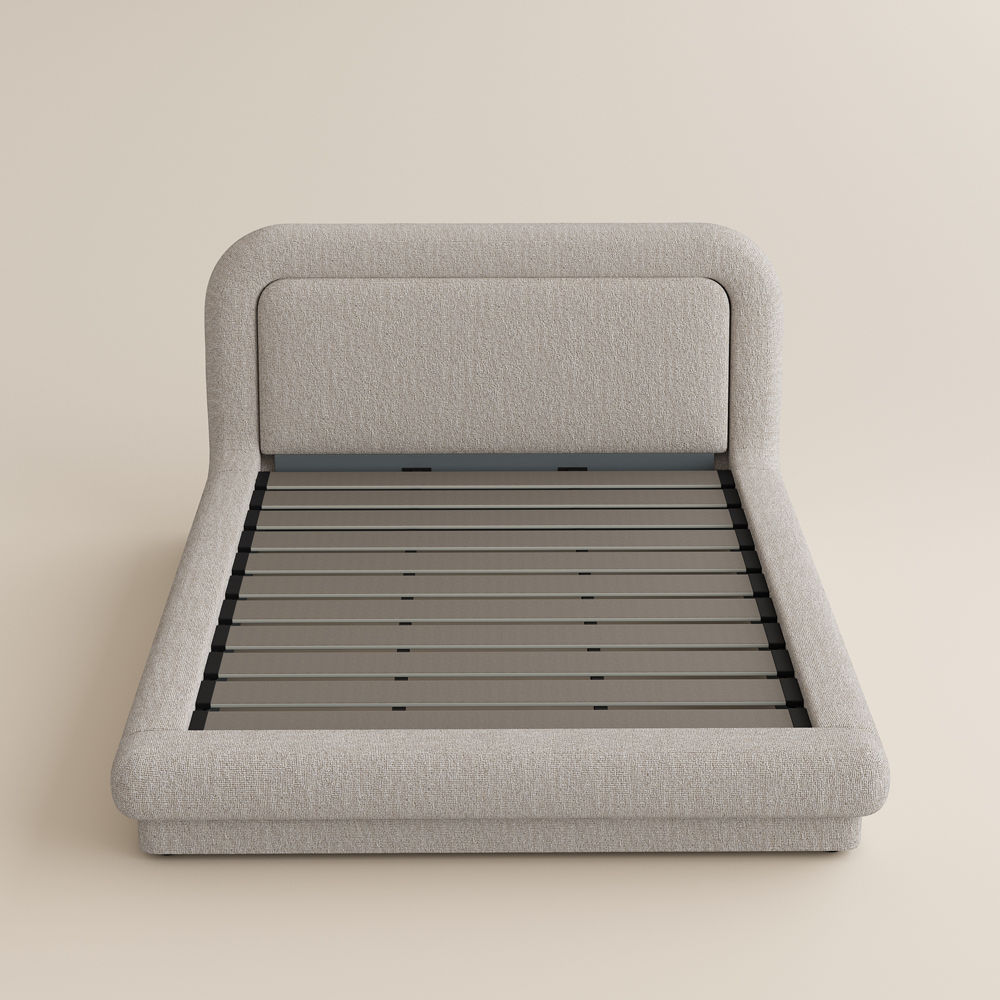 Beige Beige Chenille Beds