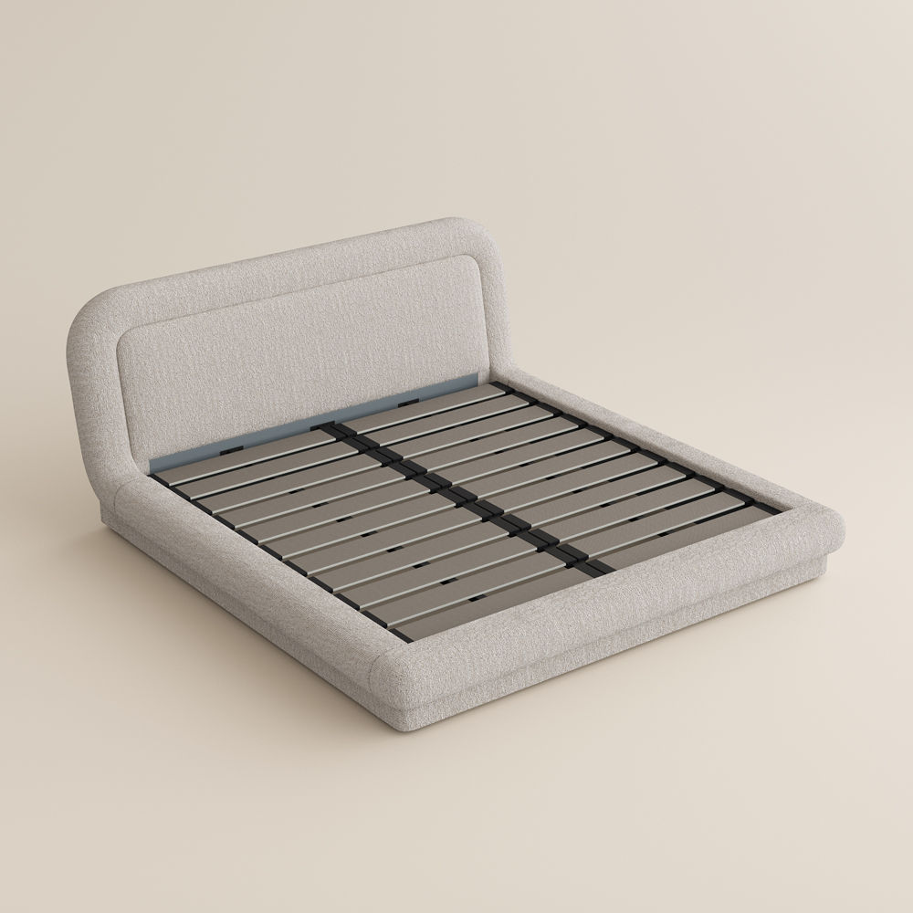 King Size Beige Chenille Beds