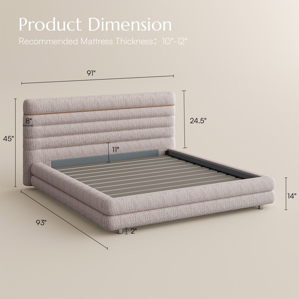 Modern Pink & White Chenille Beds