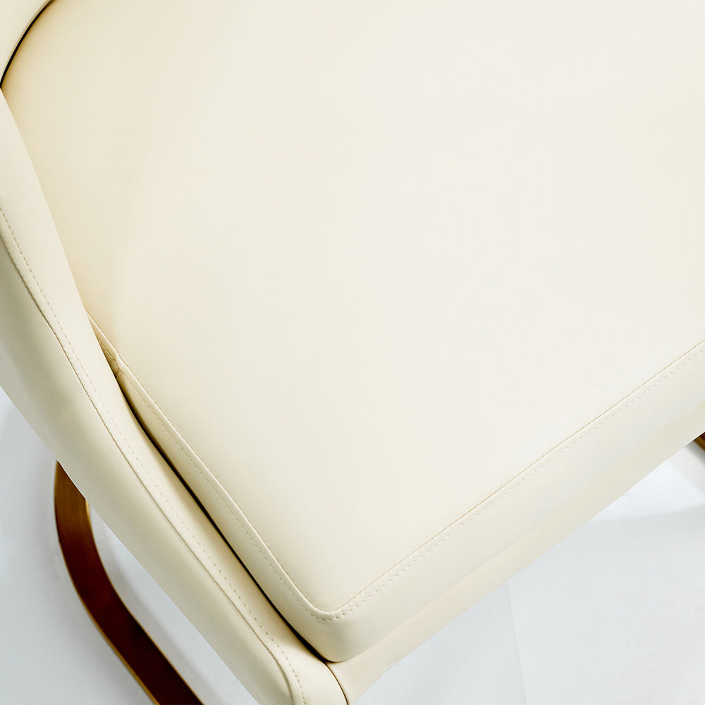 Leather Beige Leather Dining Chairs