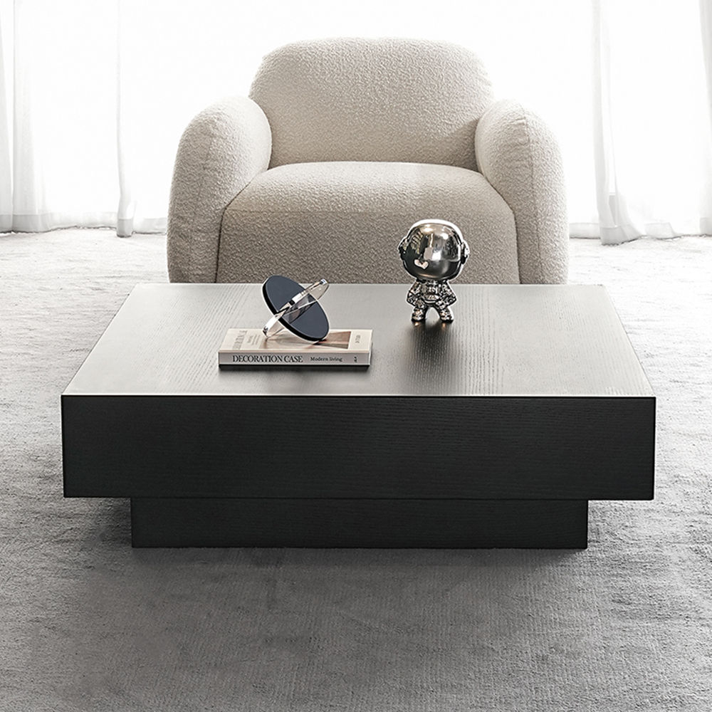 Black MDF Living Room Set