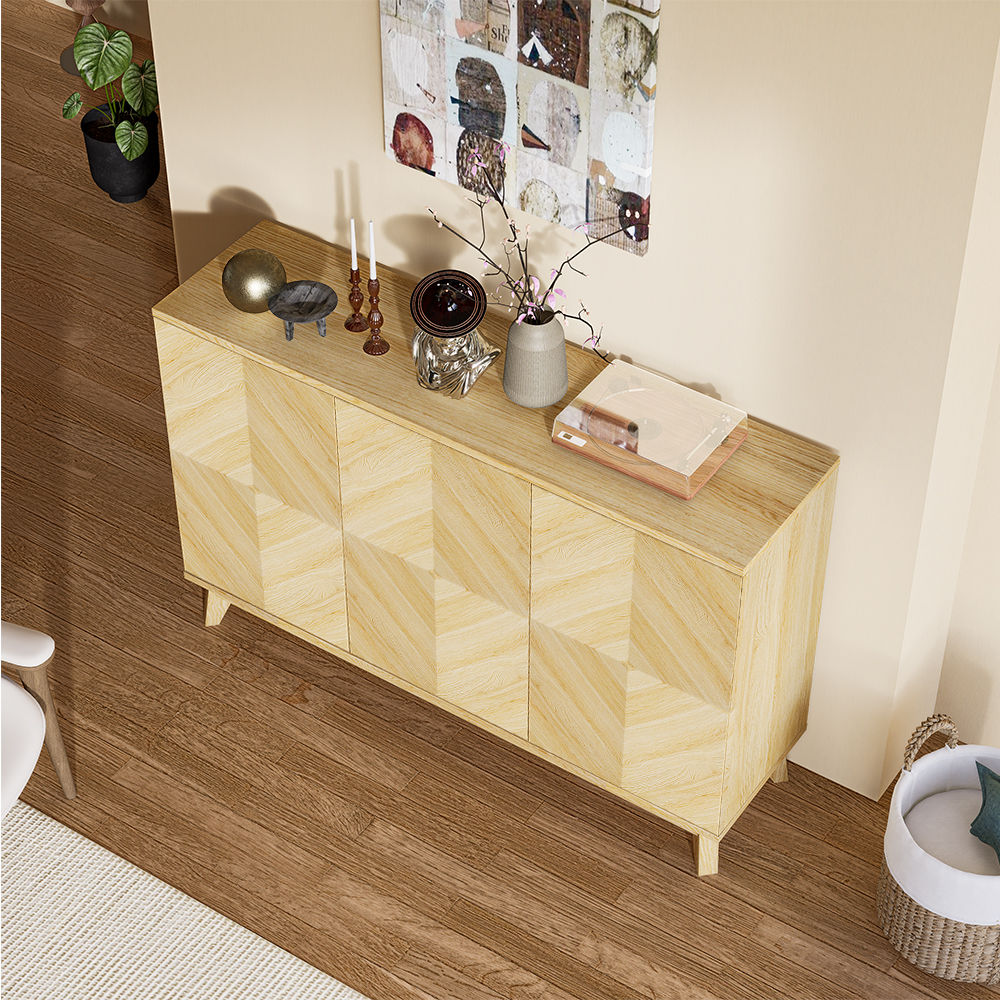 Wood color MDF Entryway Chests & Cabinets