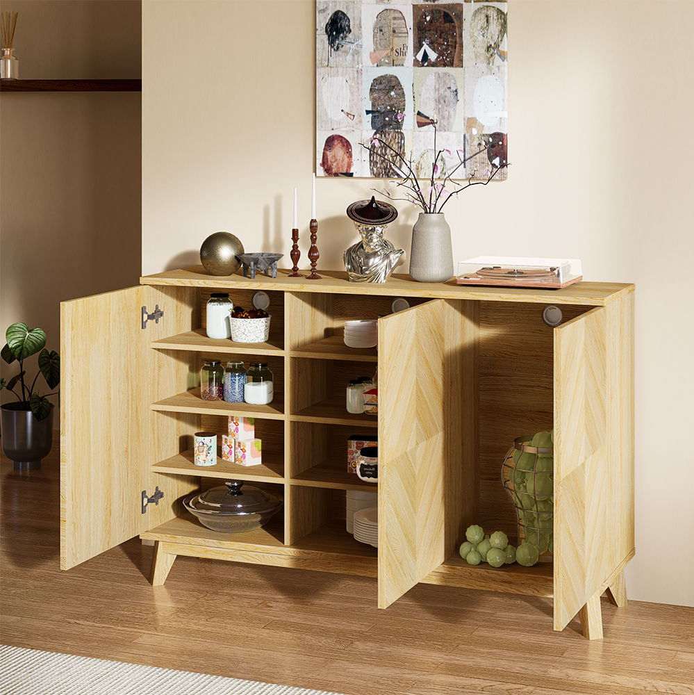 Wood color MDF Entryway Chests & Cabinets