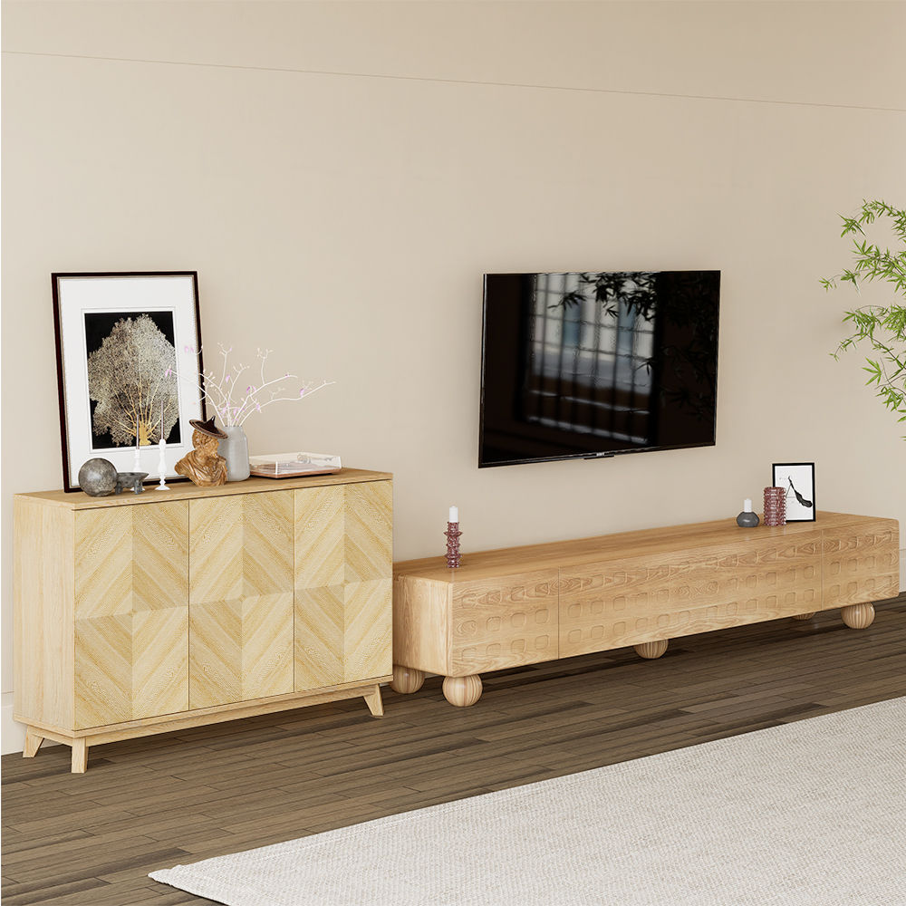 Wood color MDF Entryway Chests & Cabinets