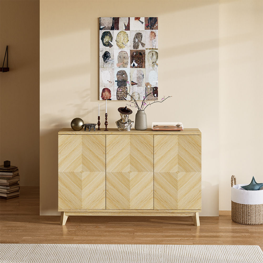 Wood color MDF Entryway Chests & Cabinets