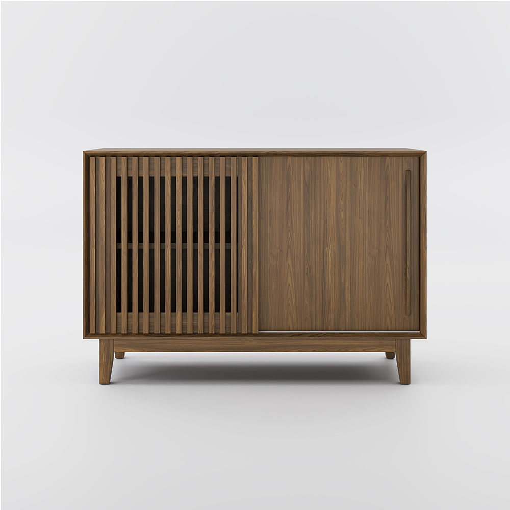 with Cabinets Walnut Color MDF Cabinets & Chests