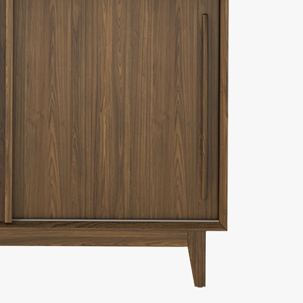with Cabinets Walnut Color MDF Cabinets & Chests