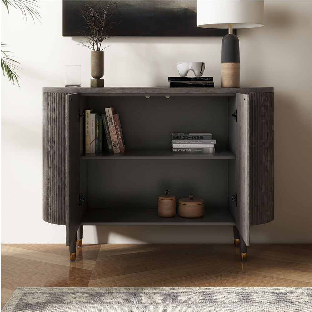 Modern Minimalist Smoky MDF Cabinets & Chests