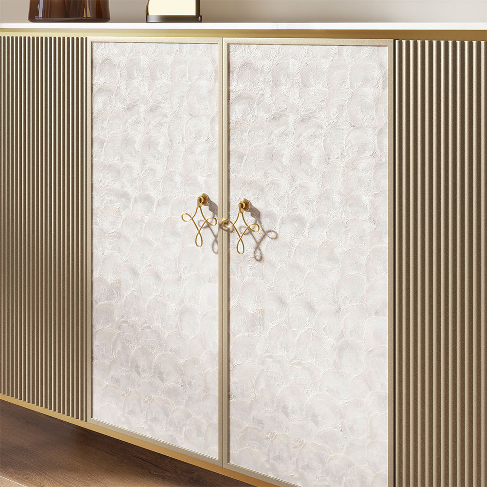 with Drawers Golden MDF Cabinets & Chests