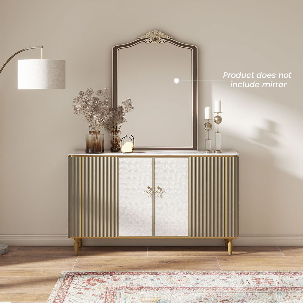 with Storage Golden MDF Cabinets & Chests