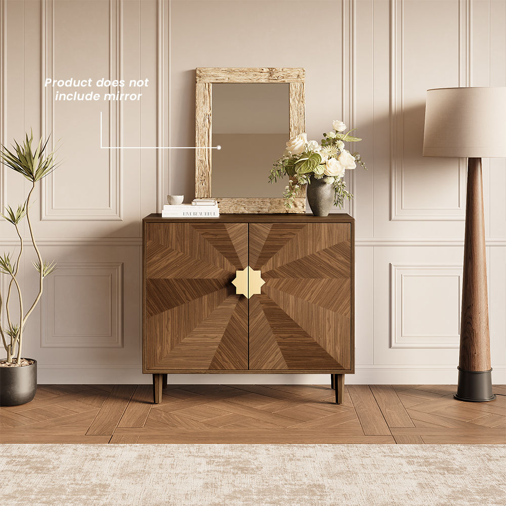 with Cabinets Walnut Color MDF Cabinets & Chests