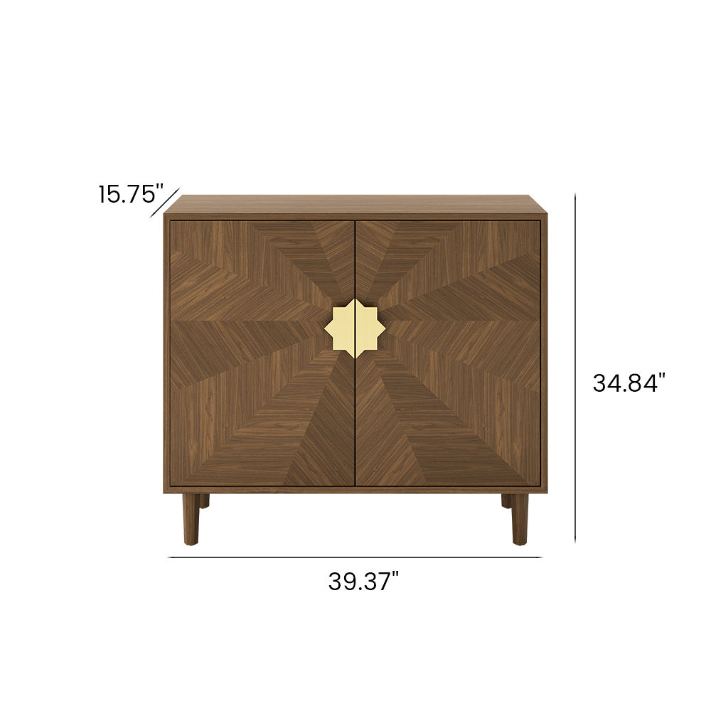 Modern Walnut Color MDF Cabinets & Chests