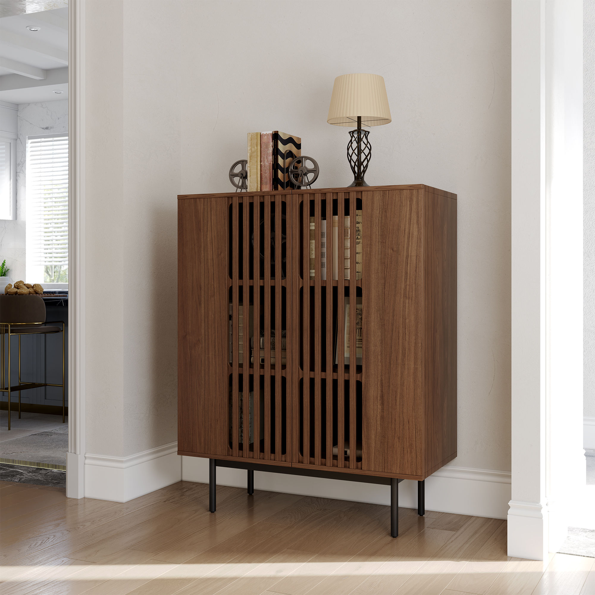 Dark Wood MDF Cabinets & Chests