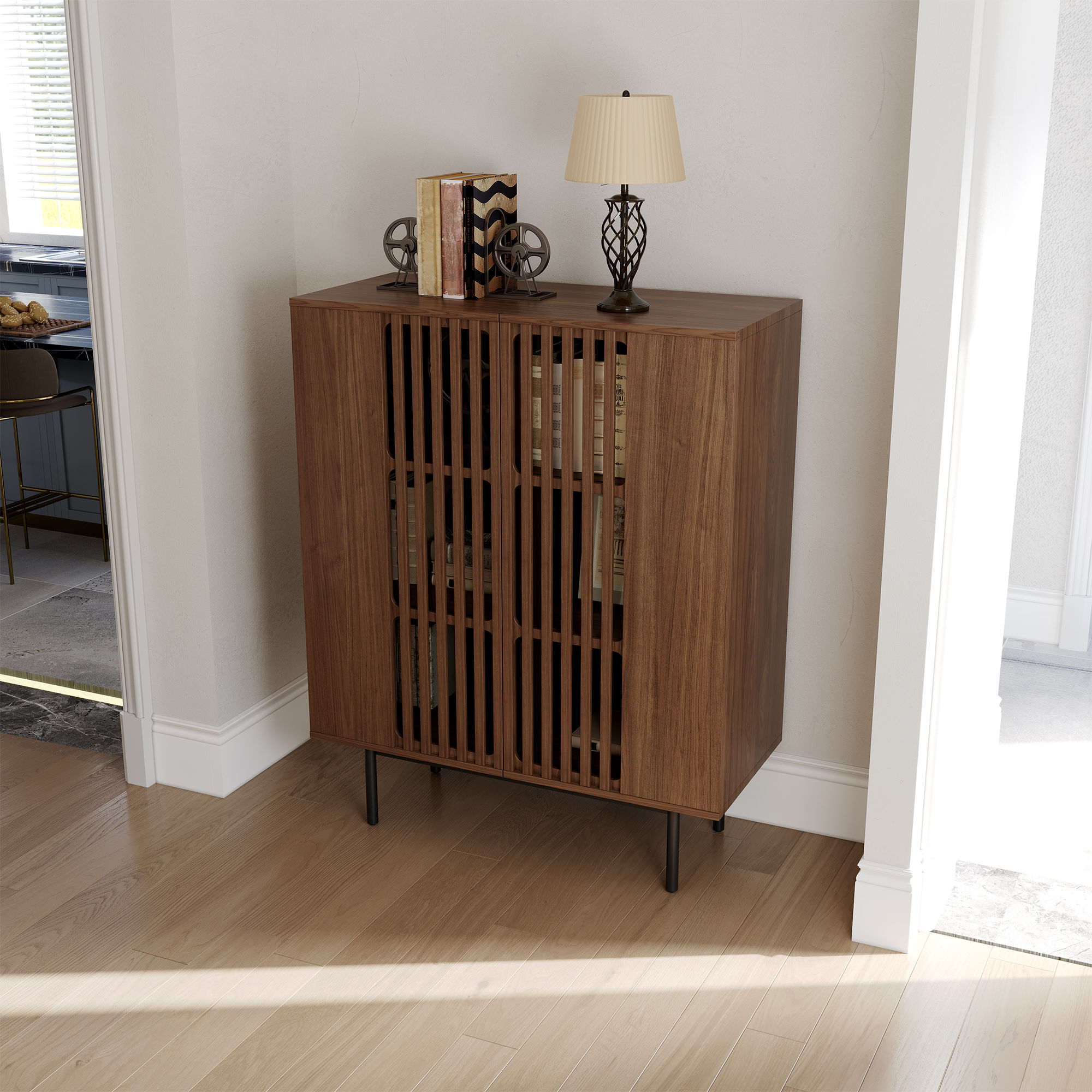 Dark Wood MDF Cabinets & Chests