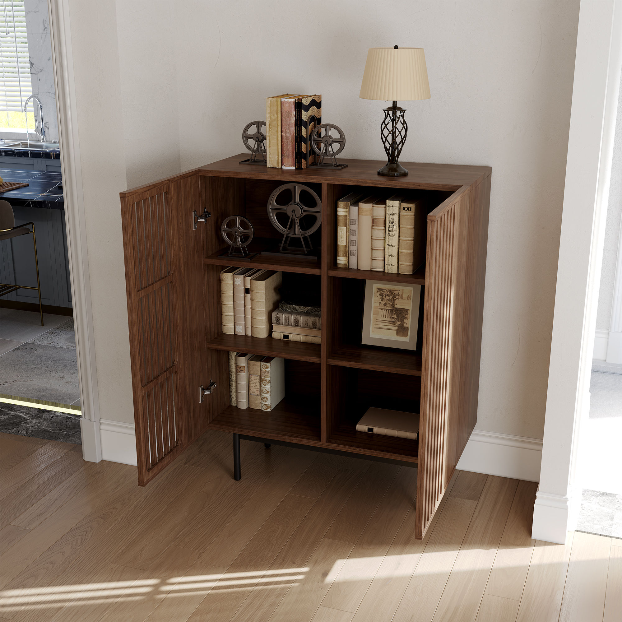 Dark Wood MDF Cabinets & Chests