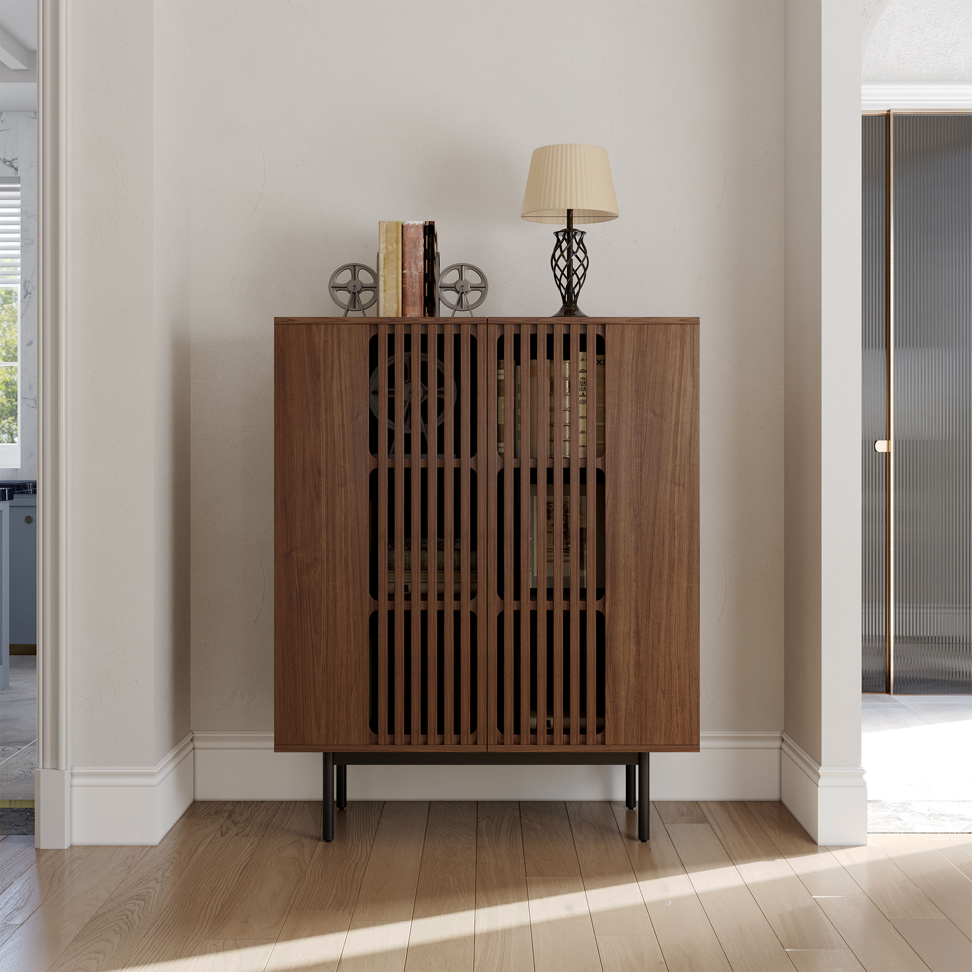 Dark Wood MDF Cabinets & Chests