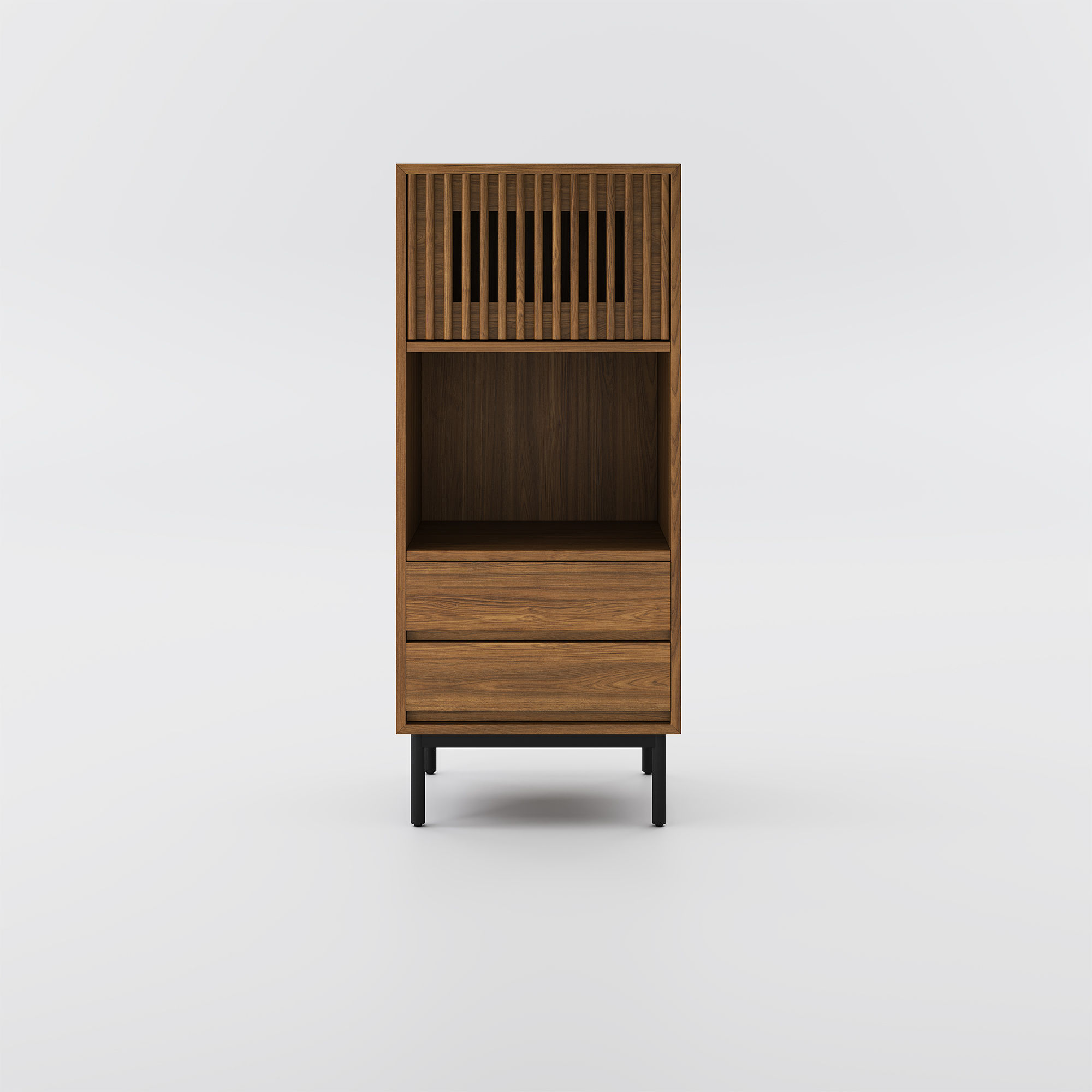 Partly Assemble Walnut Color Plywood Cabinets & Chests