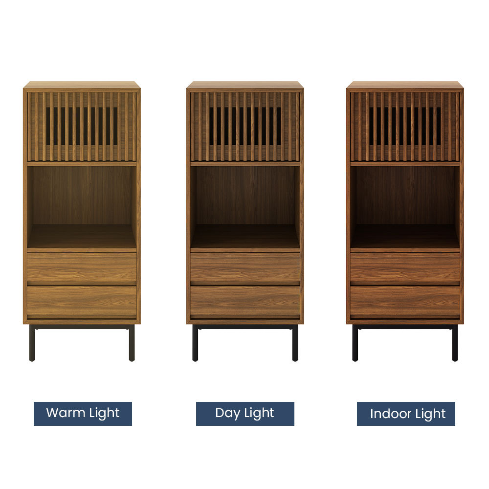 with Drawers Walnut Color Plywood Cabinets & Chests