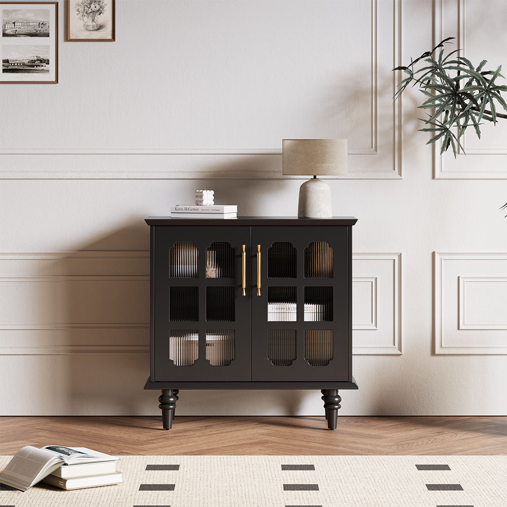 Partly Assemble Black Plywood Cabinets & Chests