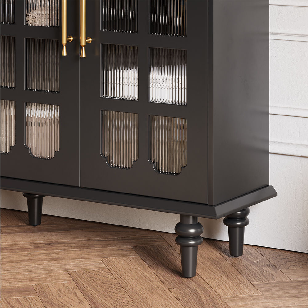 Partly Assemble Black Plywood Cabinets & Chests