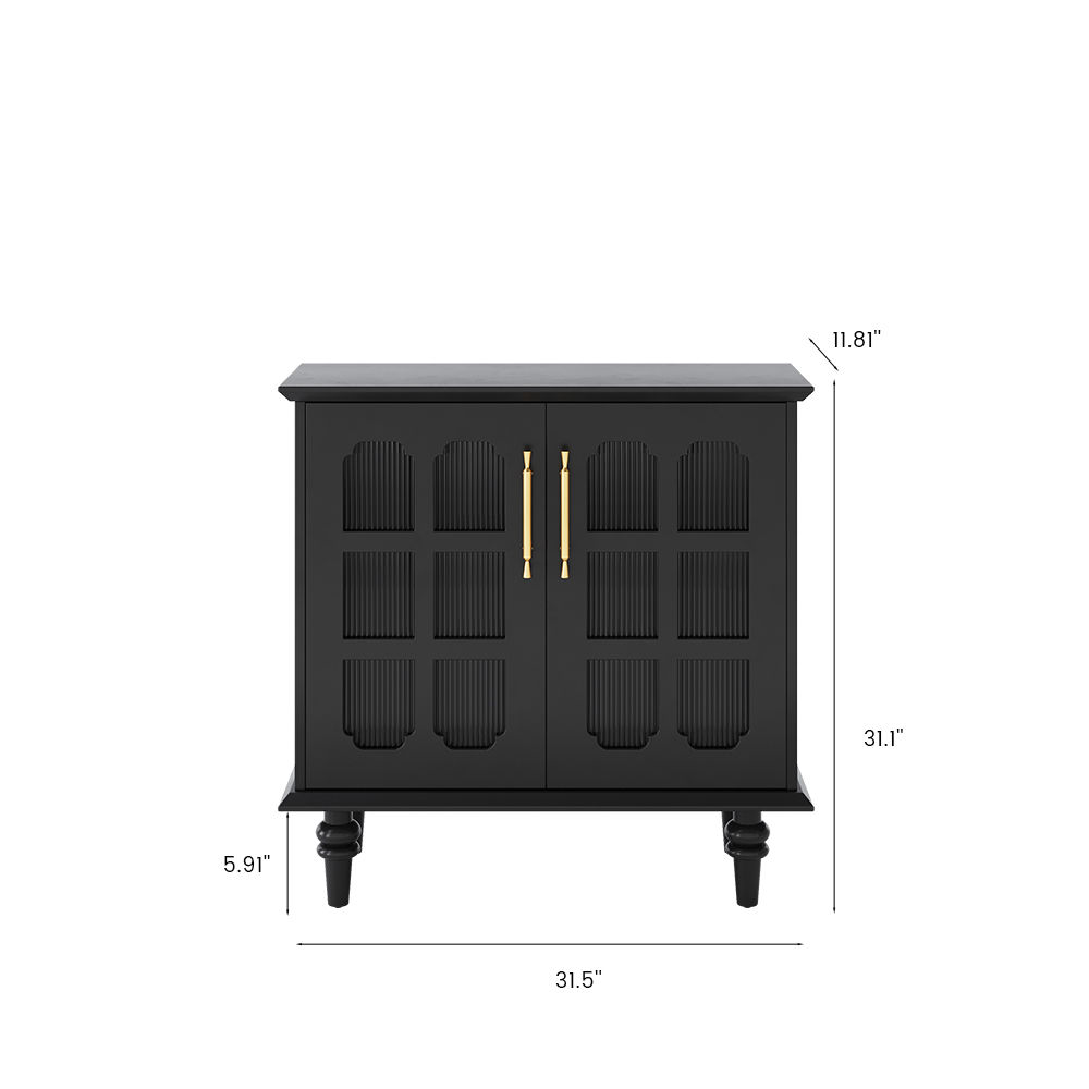 Mid Century Modern Black Plywood Cabinets & Chests