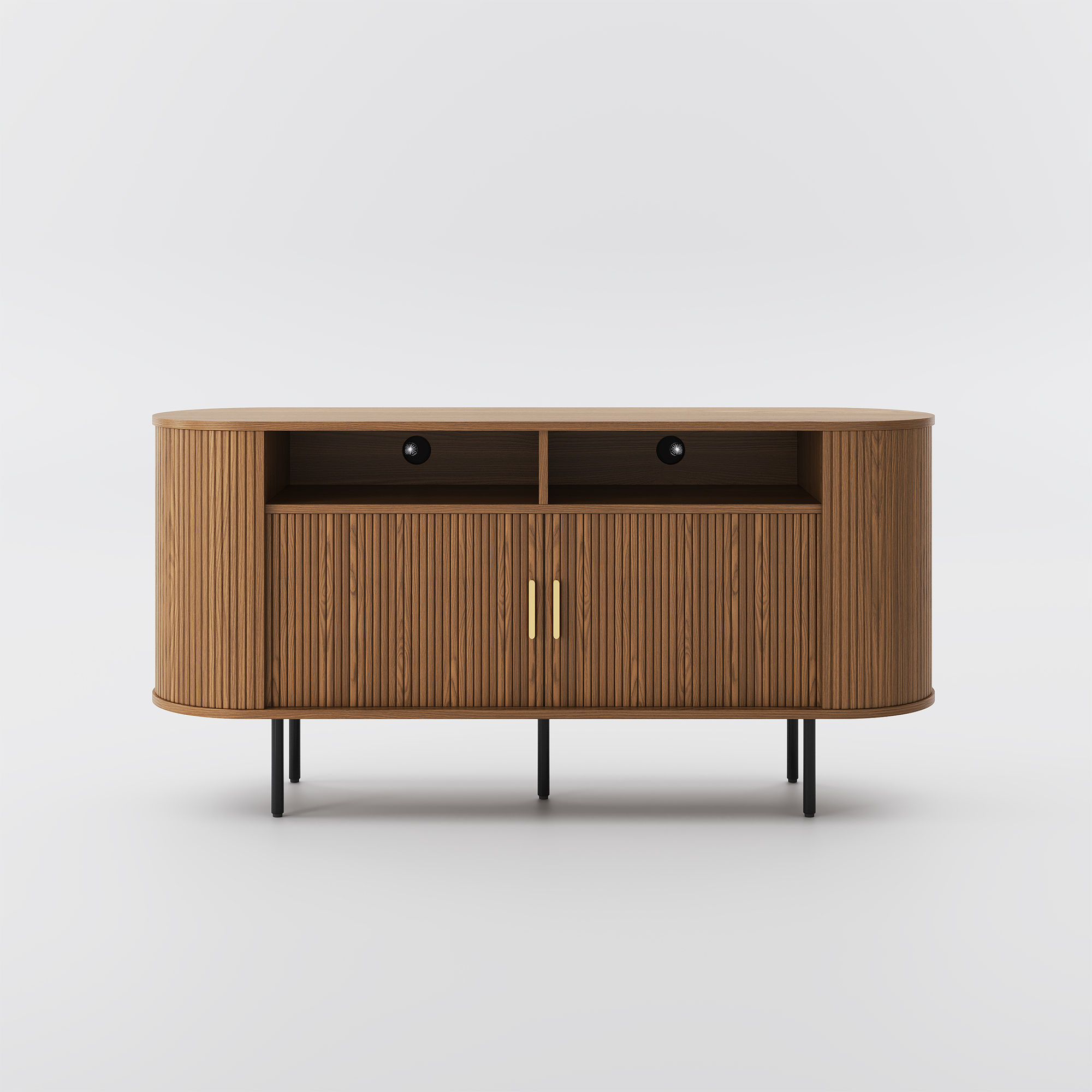 Partly Assemble Walnut Color Plywood Cabinets & Chests