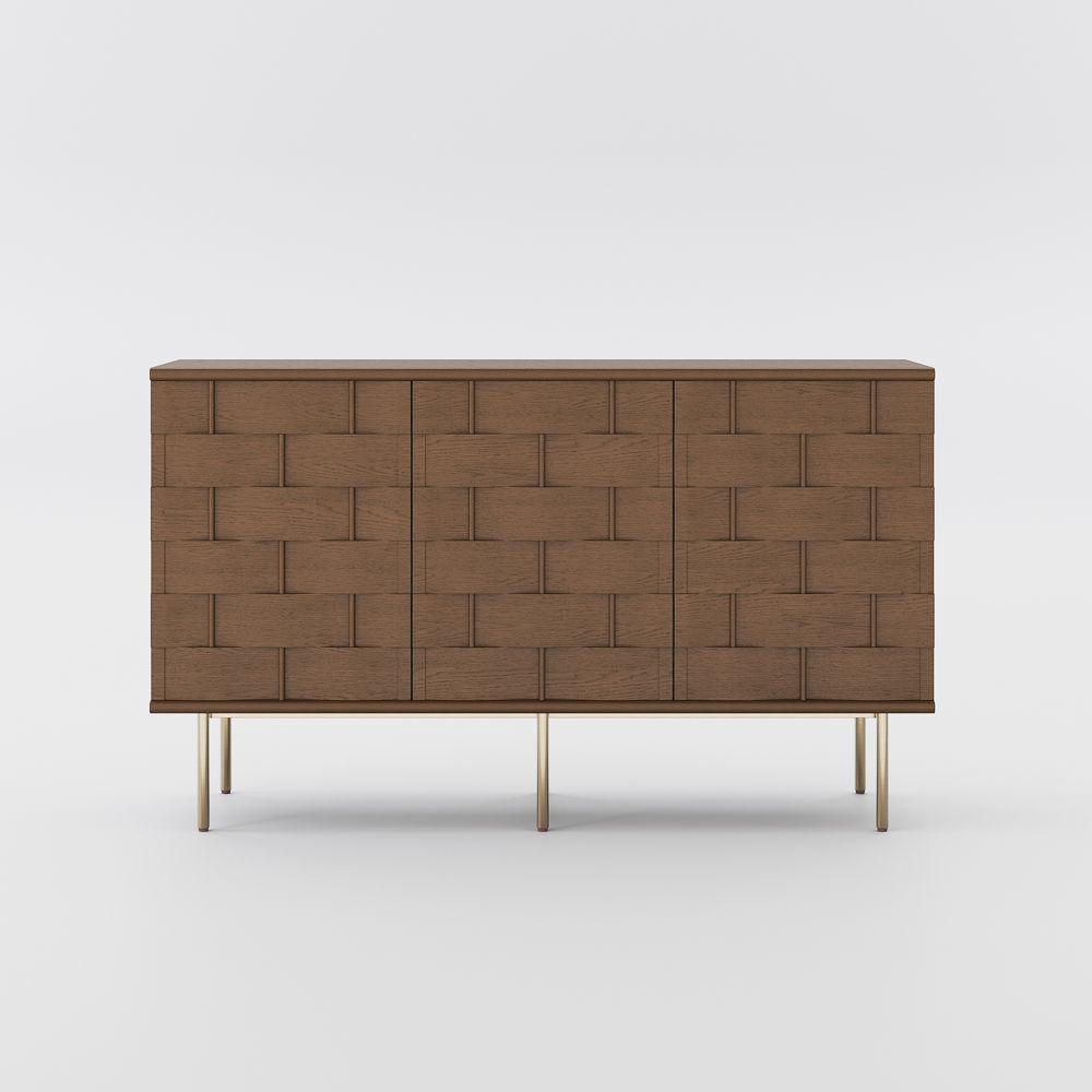 with Cabinets Walnut Color MDF Cabinets & Chests