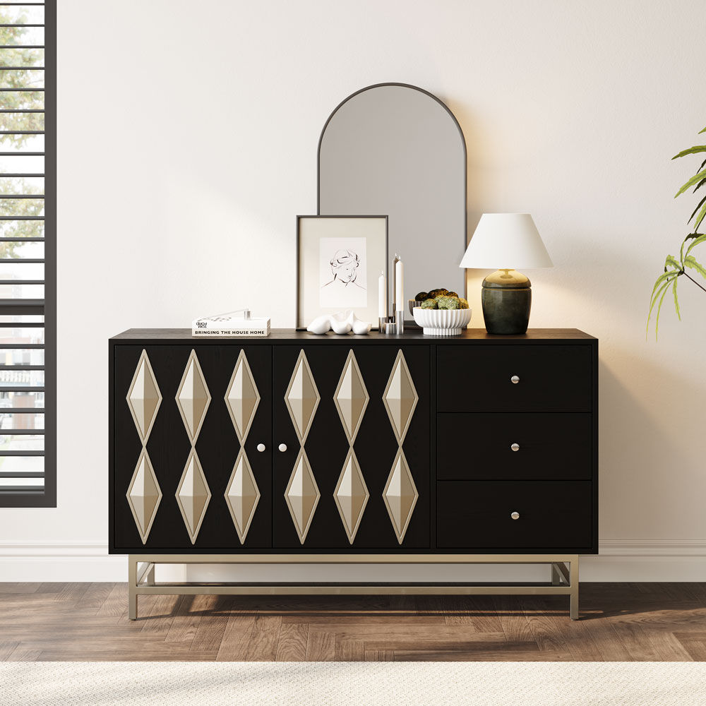 Black MDF Cabinets & Chests