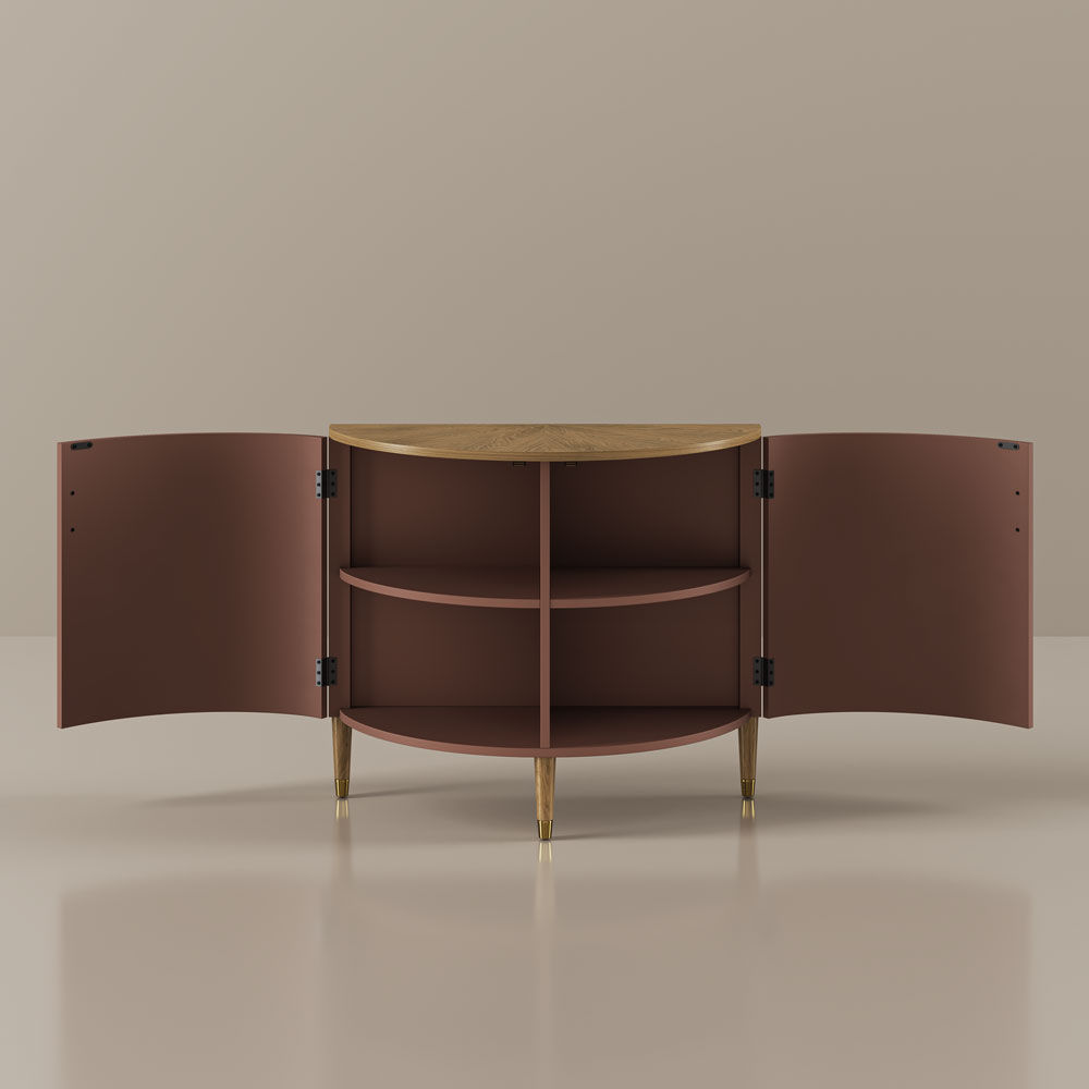Walnut Color MDF & Solid Wood Cabinets & Chests