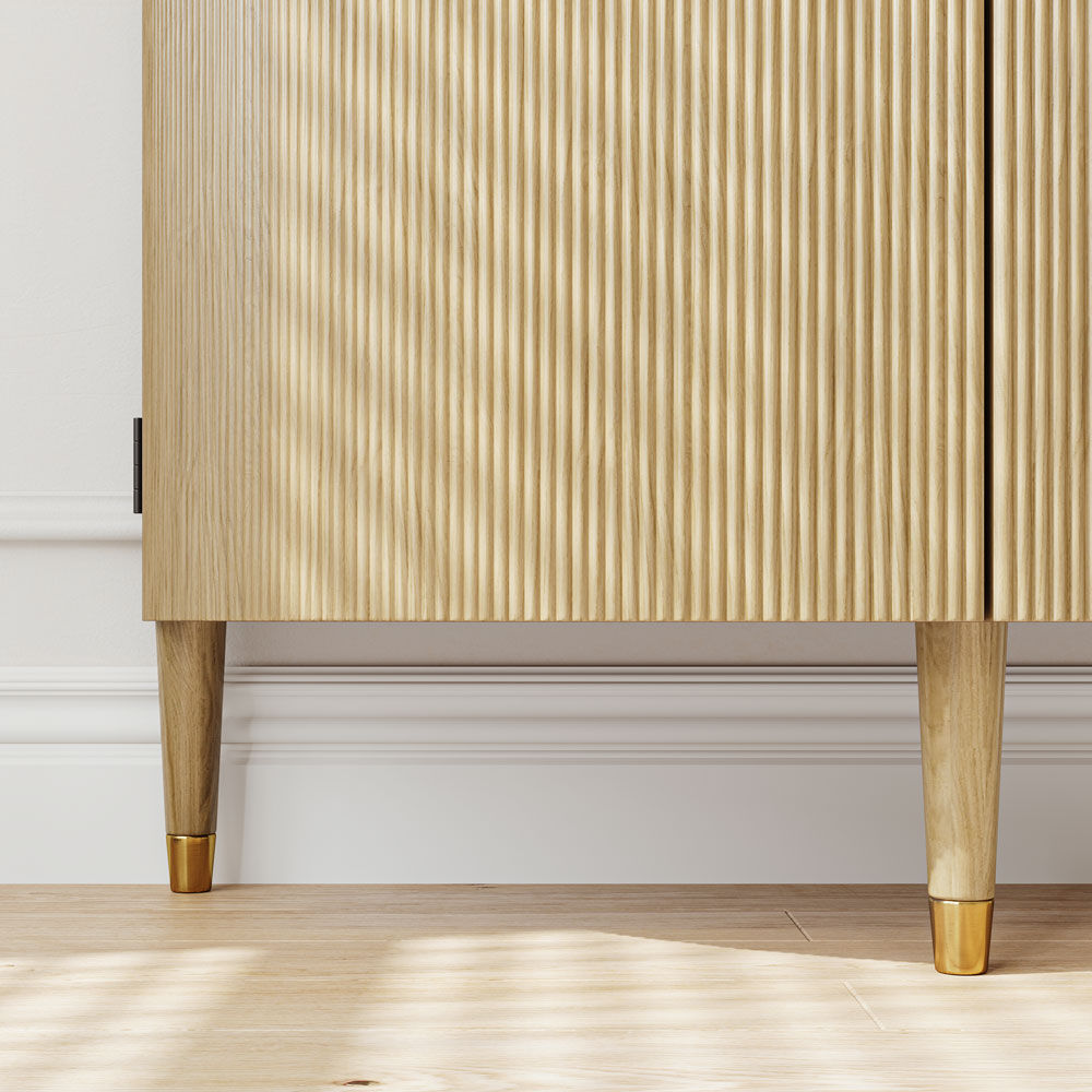 Walnut Color MDF & Solid Wood Cabinets & Chests
