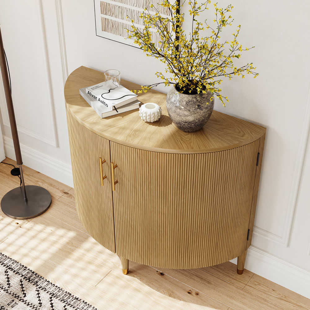 Walnut Color MDF & Solid Wood Cabinets & Chests