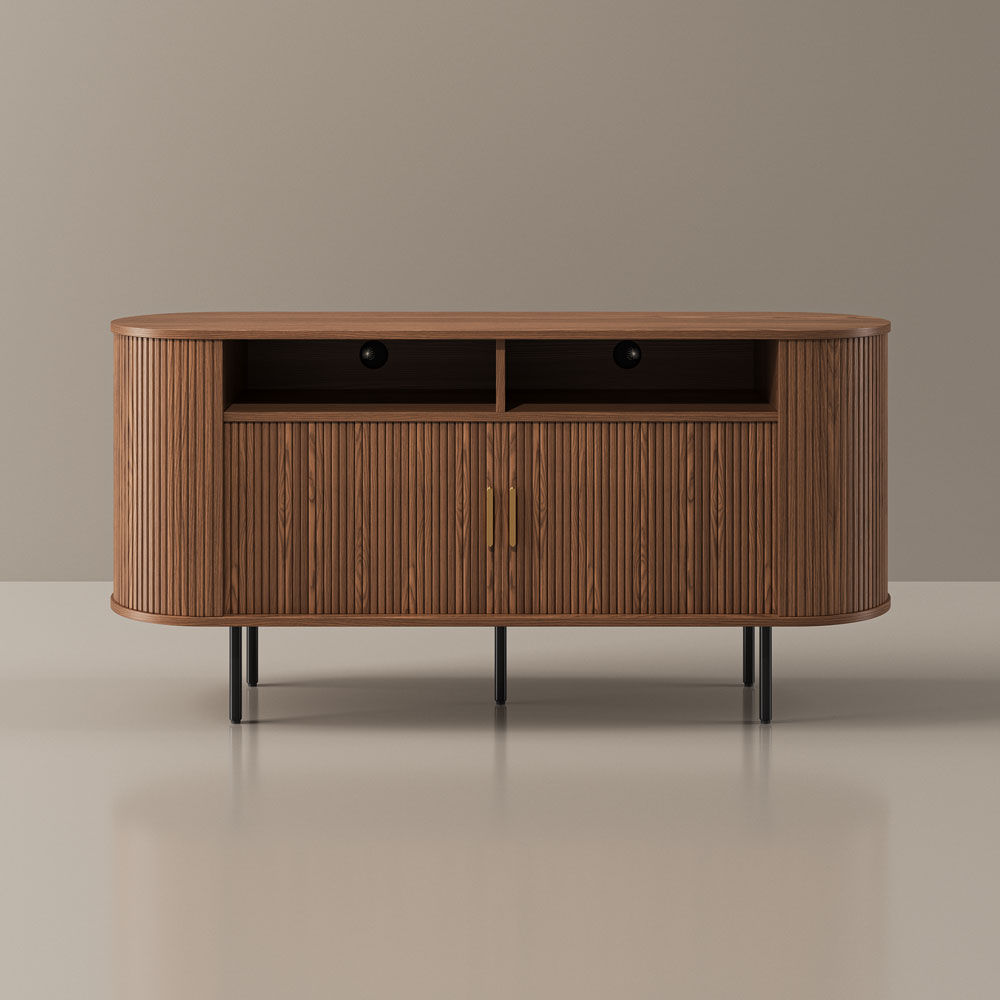 Partly Assemble Walnut Color Plywood Cabinets & Chests