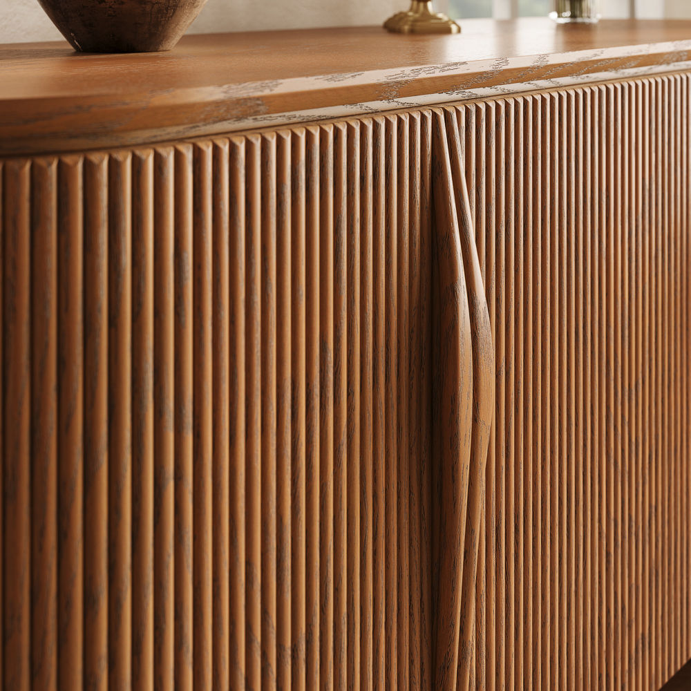 with Cabinets Walnut Color MDF Cabinets & Chests