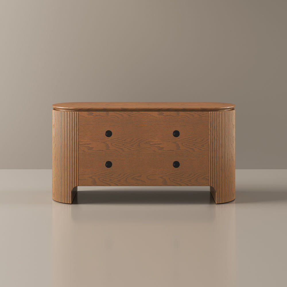 Fully Assemble Walnut Color MDF Cabinets & Chests