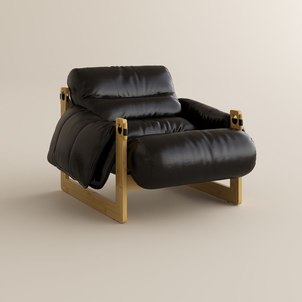 Very Relaxed Black Eco PU Leather Chairs